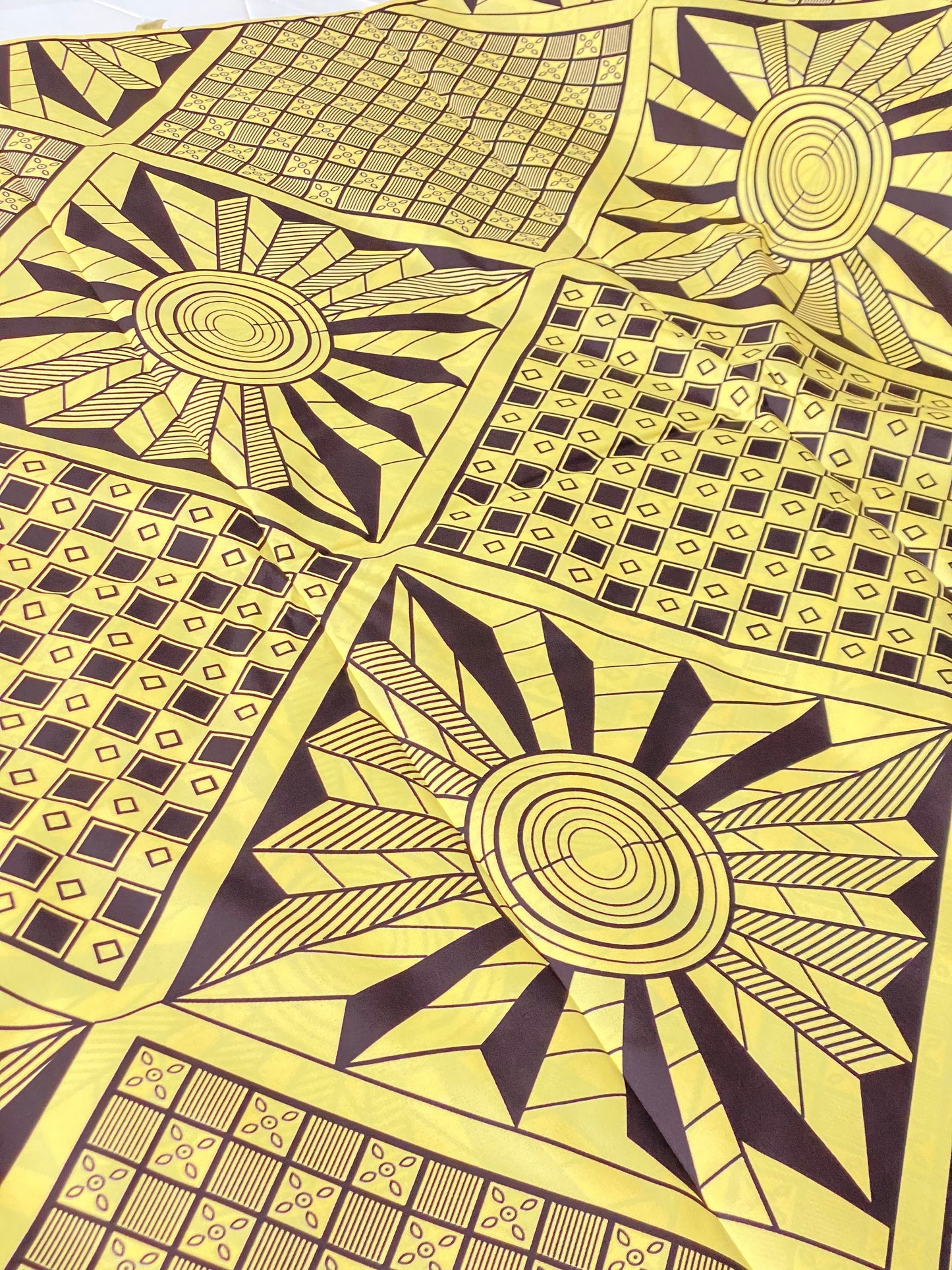 Polycotton African Fabric 6 Yards Soft Ankara Wax Print Material