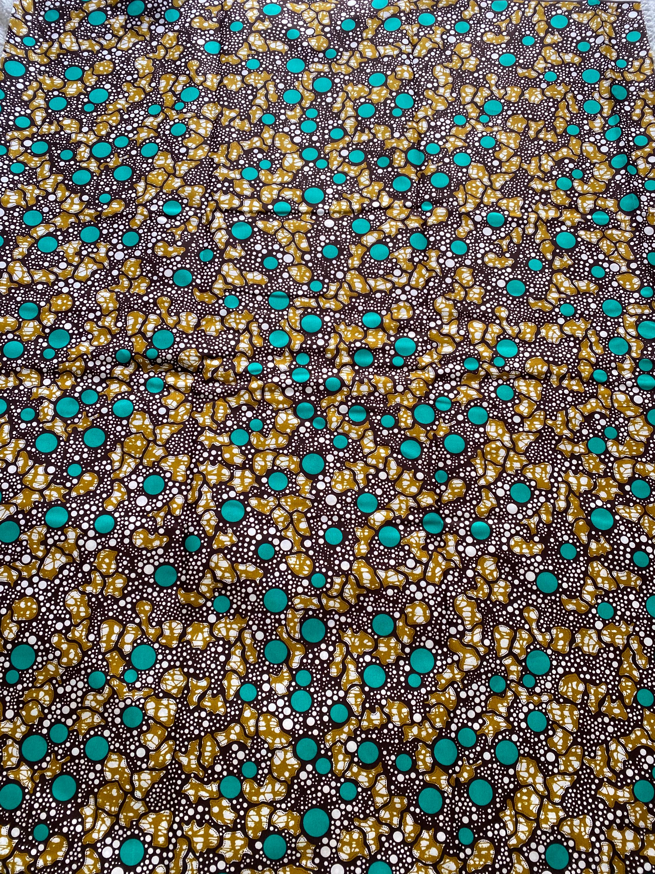 Polycotton African Fabric 6 Yards Soft Ankara Wax Print Material