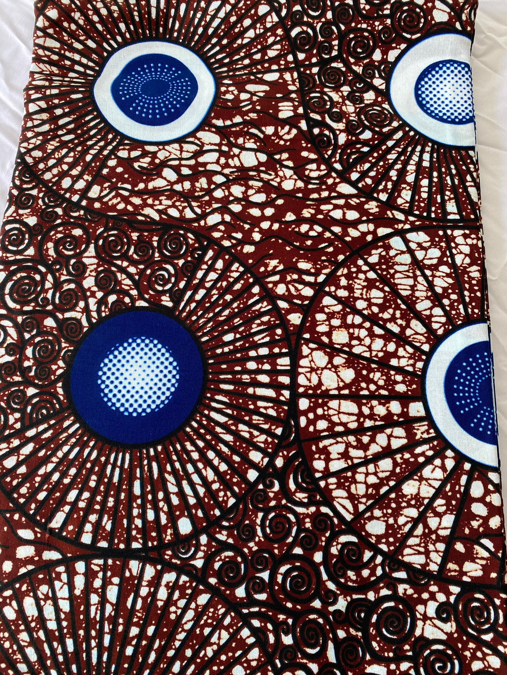 6 Yards 100% Cotton Ankara Wax Print Fabric African Print for Dressmaking, Quilting & Home Décor