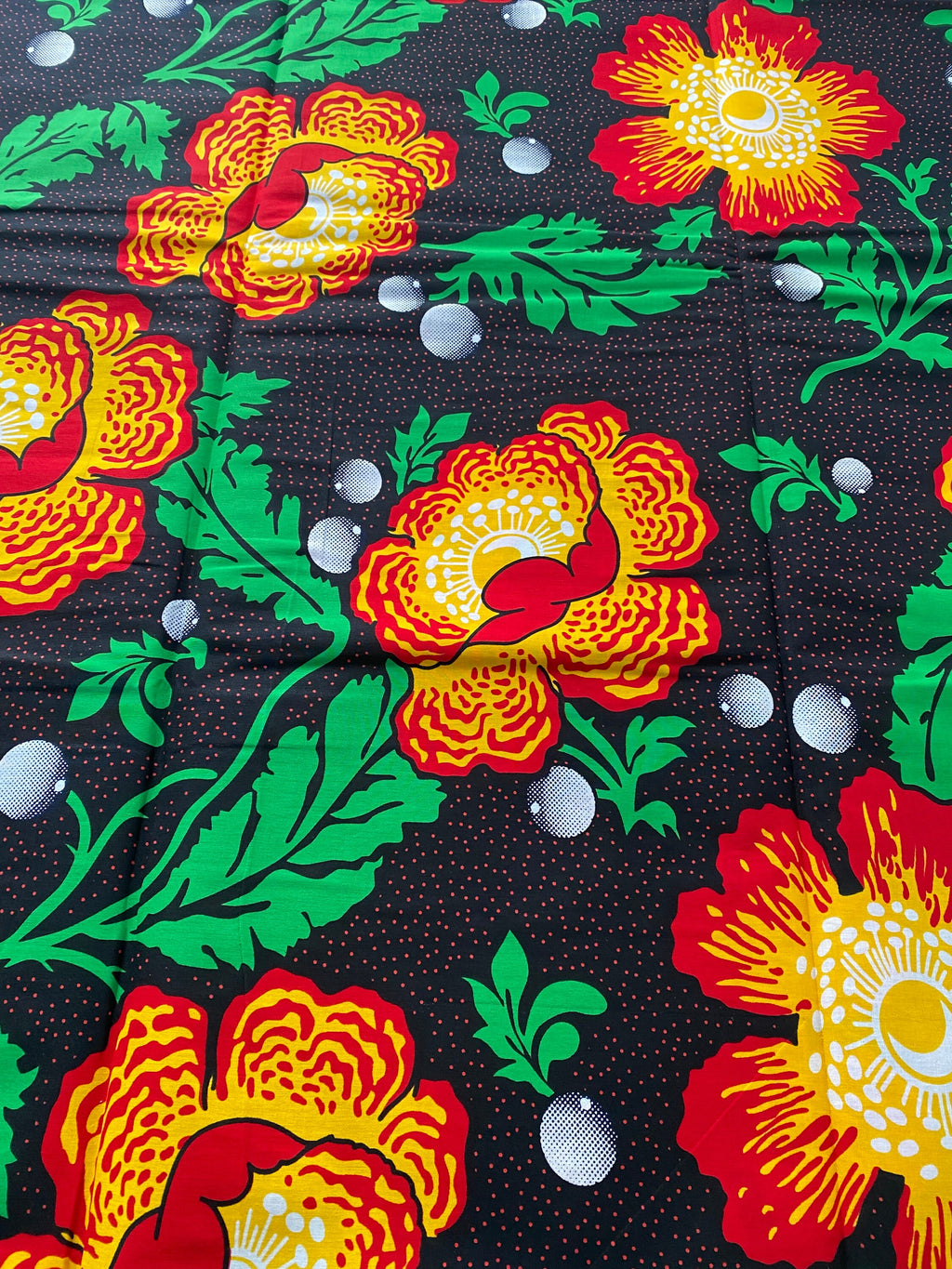 6 Yards 100% Cotton Ankara Wax Print Fabric African Print for Dressmaking, Quilting & Home Décor