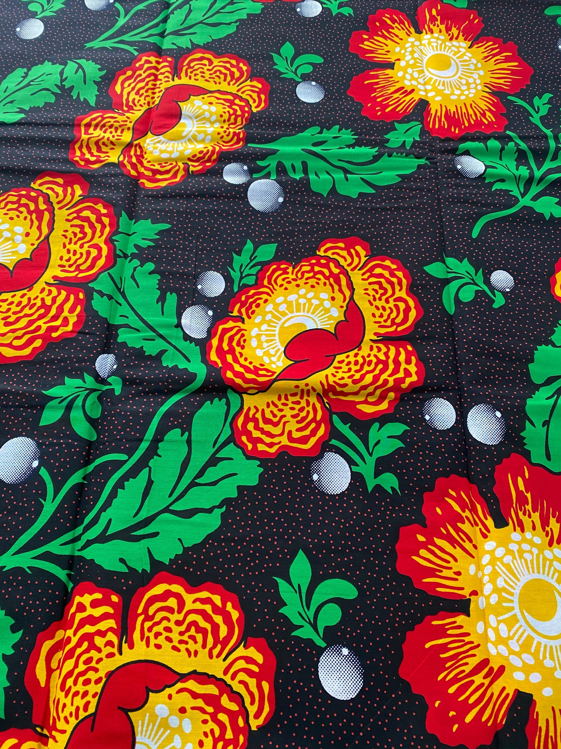 6 Yards 100% Cotton Ankara Wax Print Fabric African Print for Dressmaking, Quilting & Home Décor