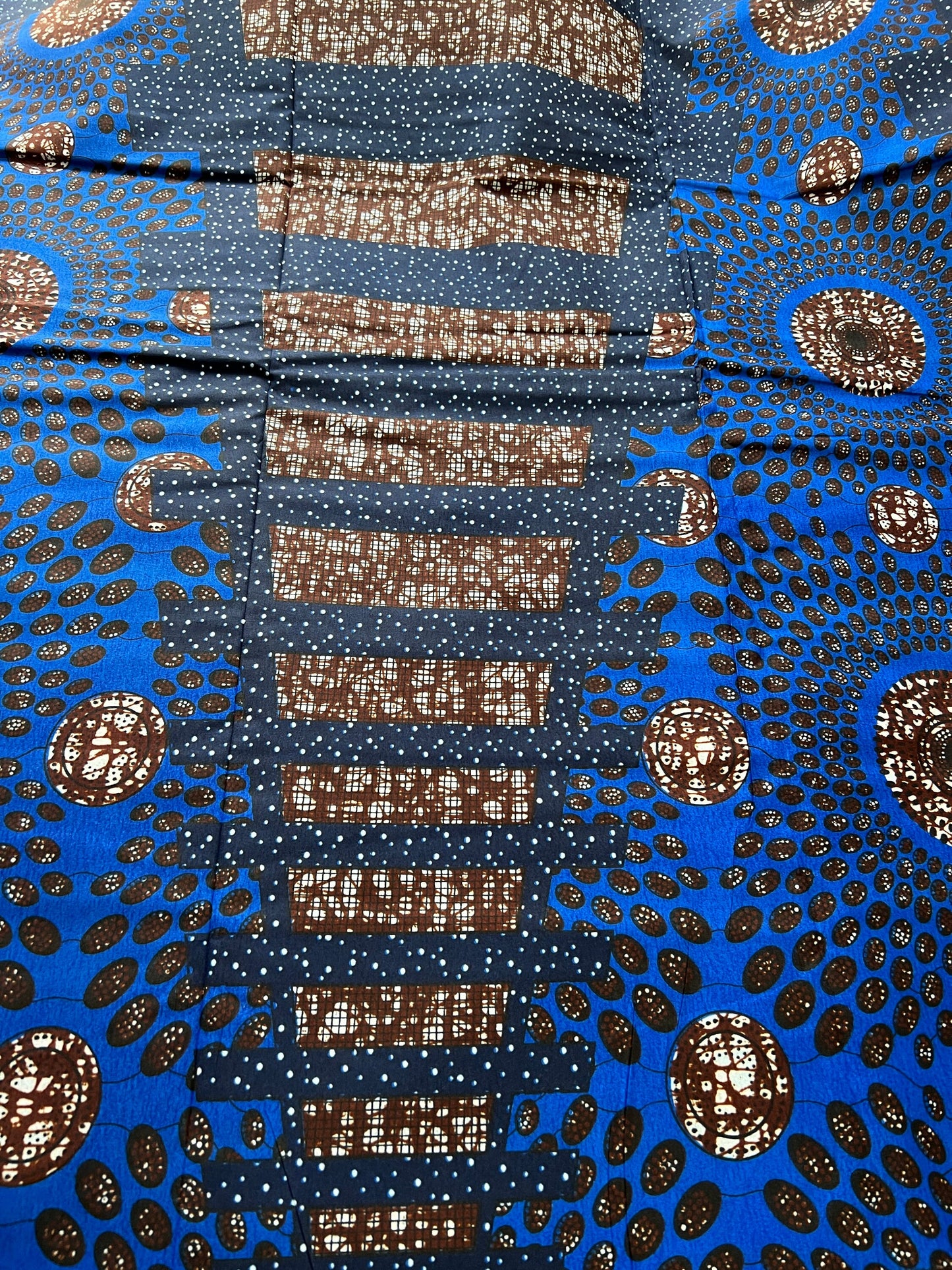 Polycotton African Fabric 6 Yards Soft Ankara Wax Print Material
