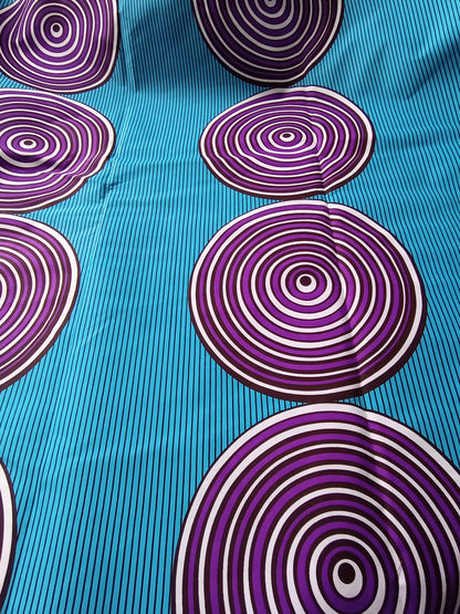 Polycotton African Fabric 6 Yards Soft Ankara Wax Print Material