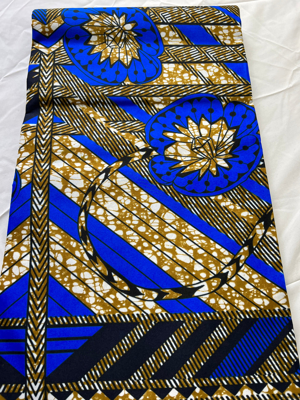 Polycotton African Fabric 6 Yards Soft Ankara Wax Print Material