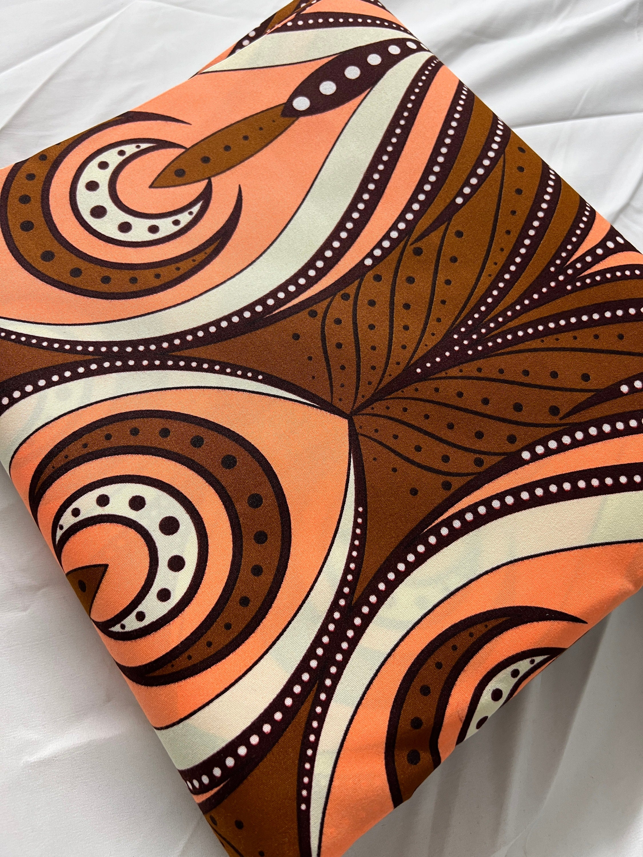 Polycotton African Fabric 6 Yards Soft Ankara Wax Print Material