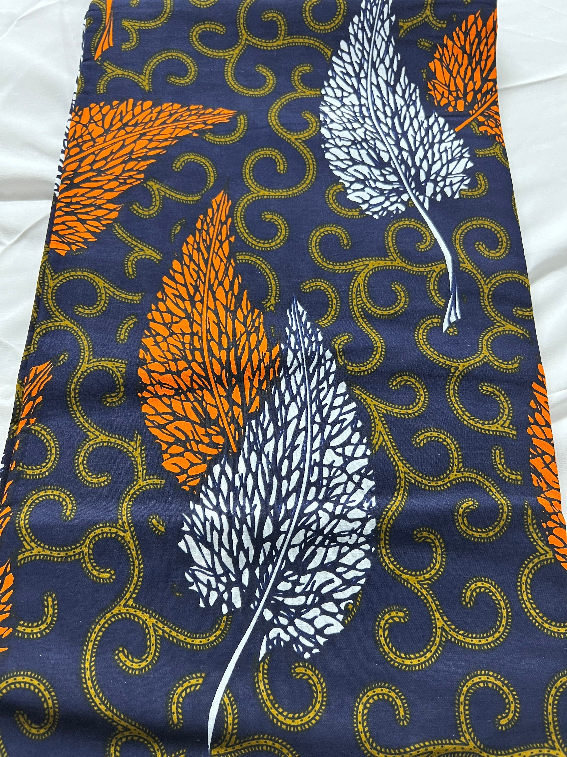 African Wax Print Fabric: Ankara Cotton, 6 Yards