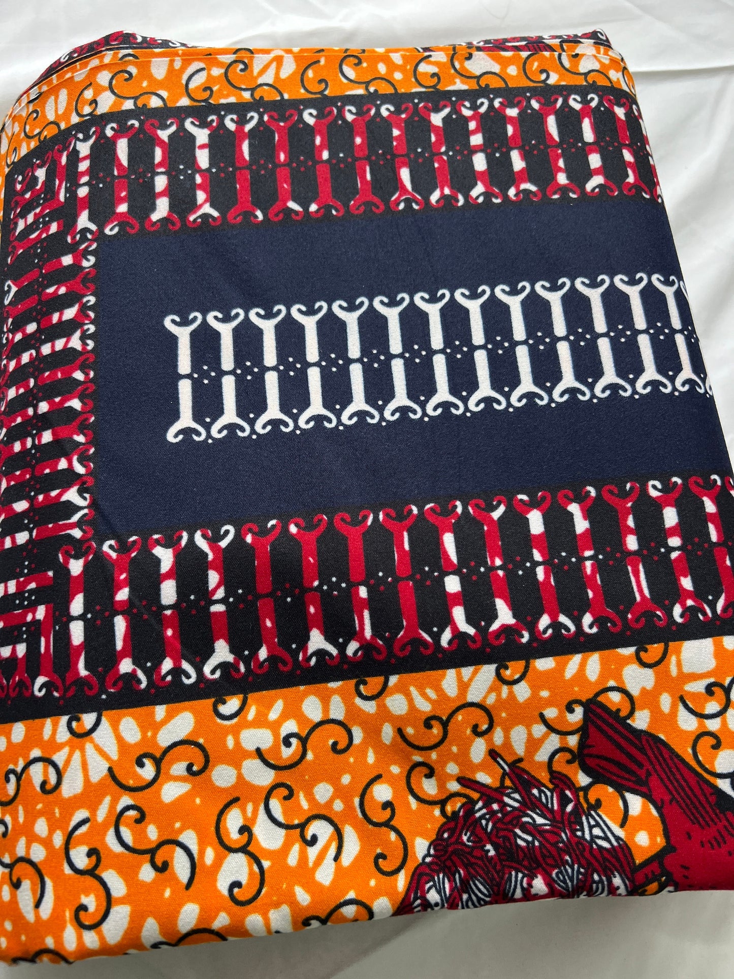 Polycotton African Fabric 6 Yards Soft Ankara Wax Print Material