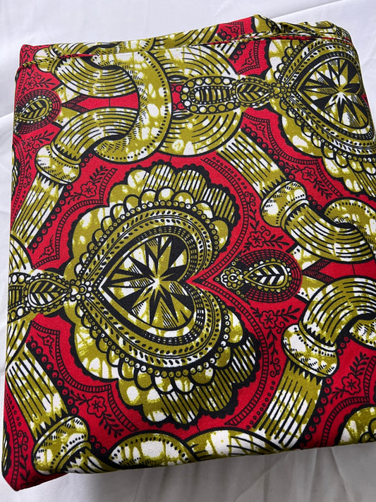 Polycotton African Fabric 6 Yards Soft Ankara Wax Print Material