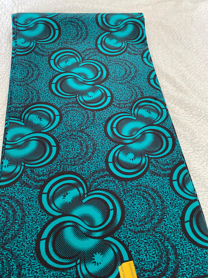 Polycotton African Fabric 6 Yards Soft Ankara Wax Print Material