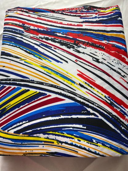 Polycotton African Fabric 6 Yards Soft Ankara Wax Print Material