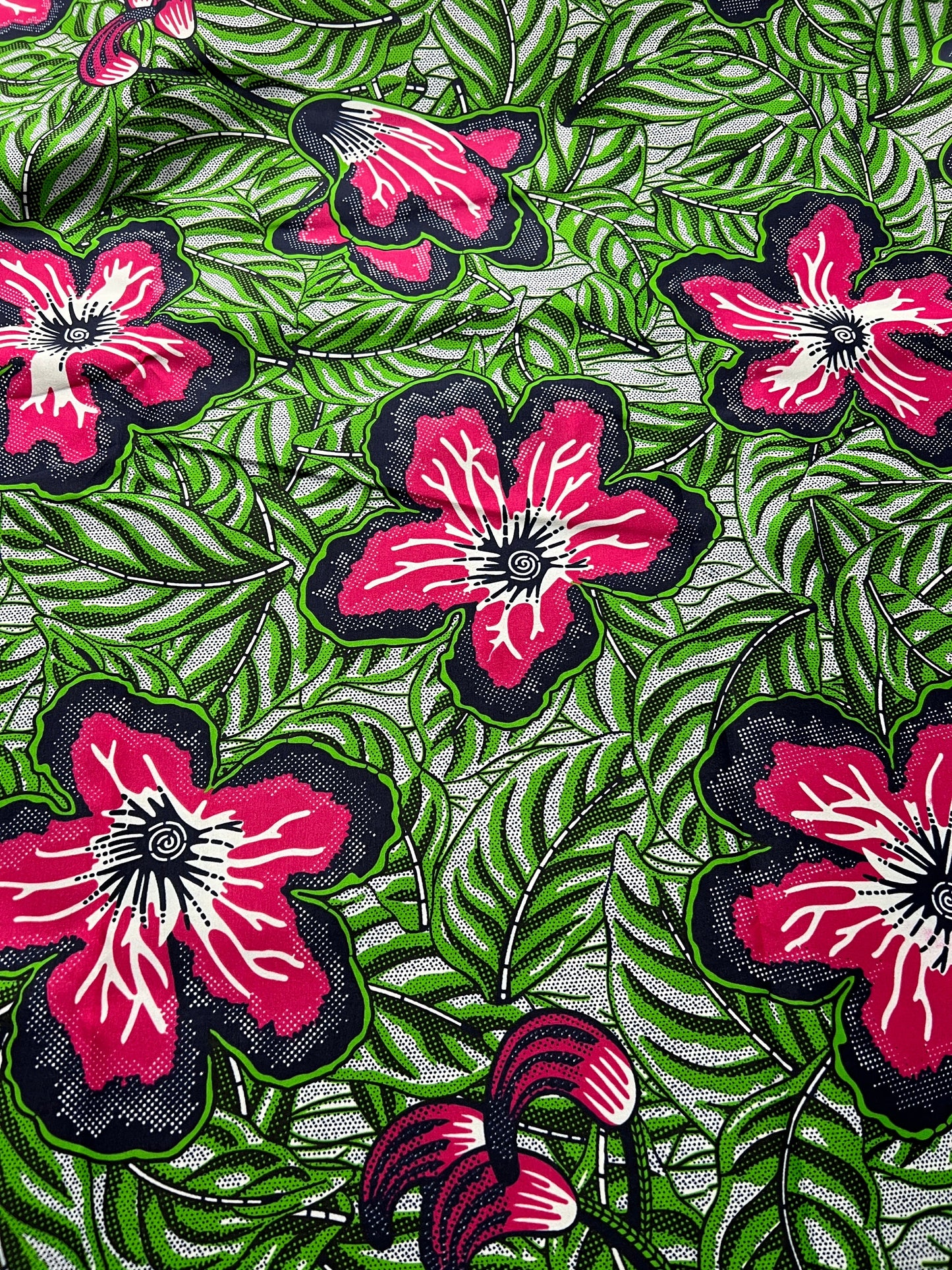 Polycotton African Fabric 6 Yards Soft Ankara Wax Print Material