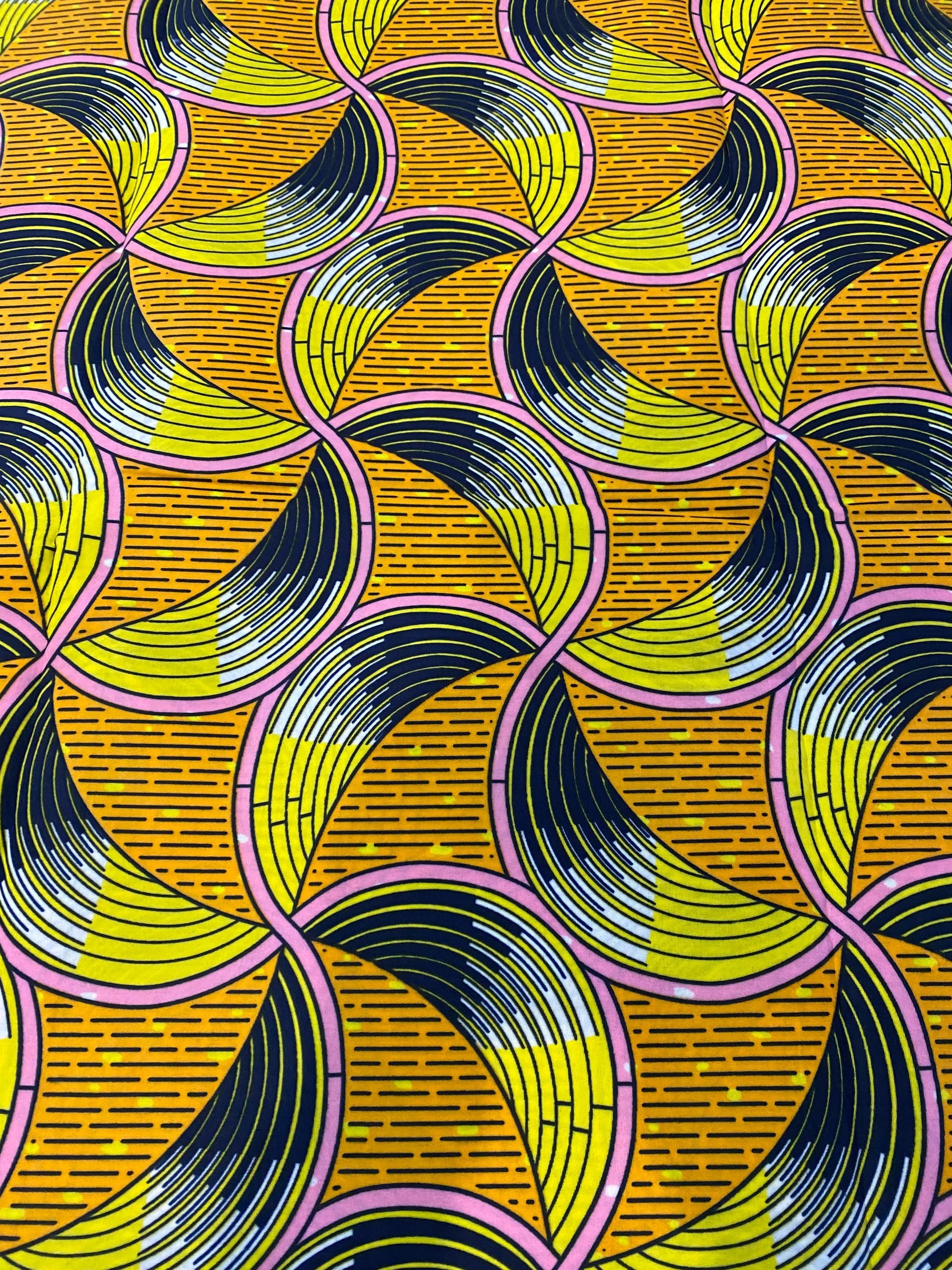 Polycotton African Fabric 6 Yards Soft Ankara Wax Print Material