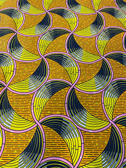 Polycotton African Fabric 6 Yards Soft Ankara Wax Print Material