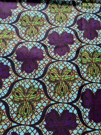 Polycotton African Fabric 6 Yards Soft Ankara Wax Print Material