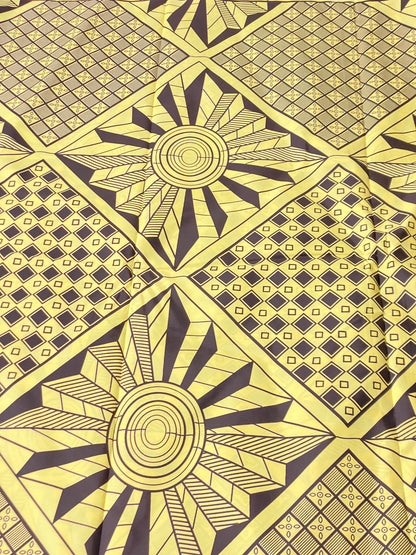 Polycotton African Fabric 6 Yards Soft Ankara Wax Print Material