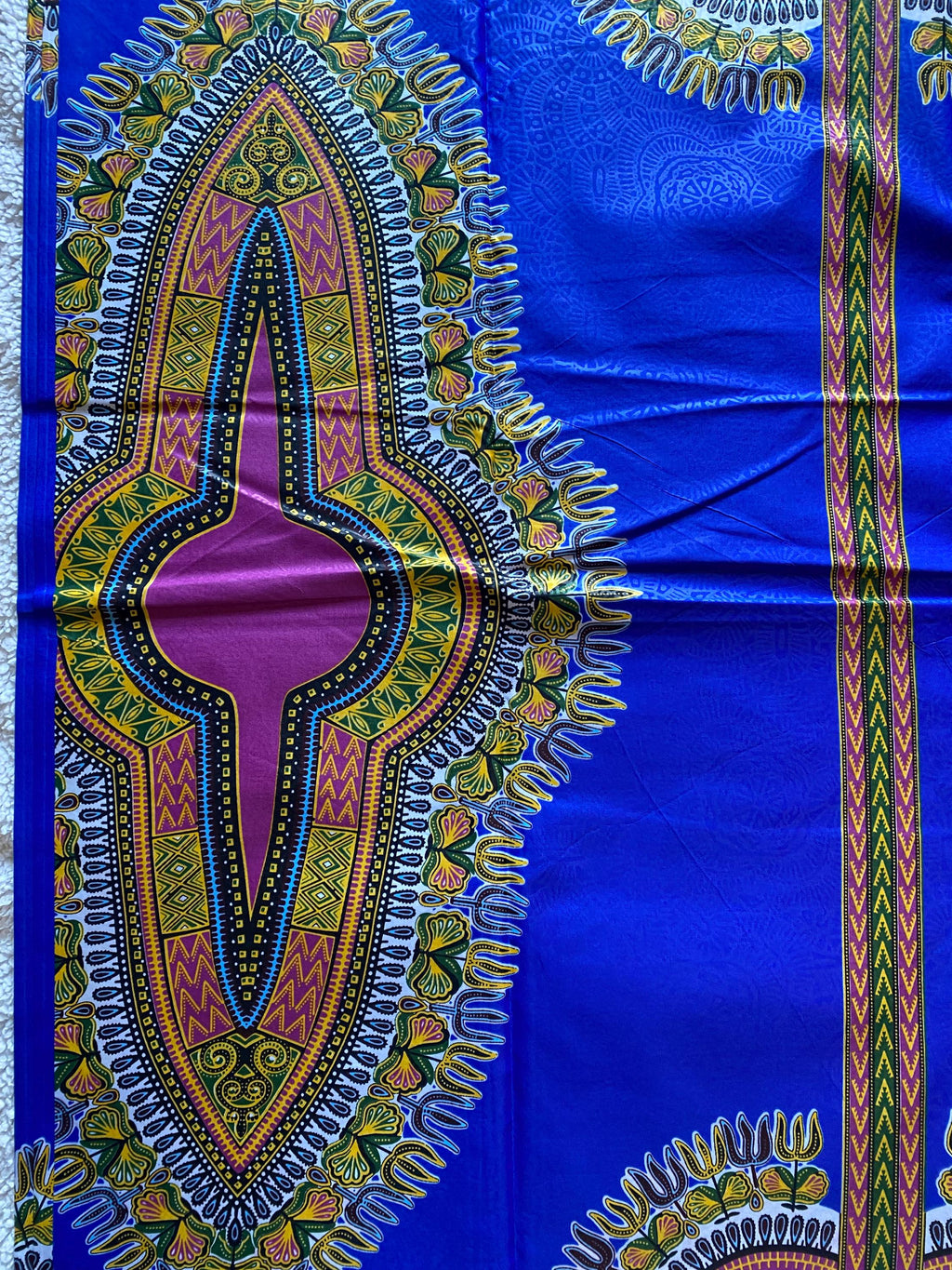 Dashiki African Wax Print – 100% Cotton Ankara Fabric, 6 Yards
