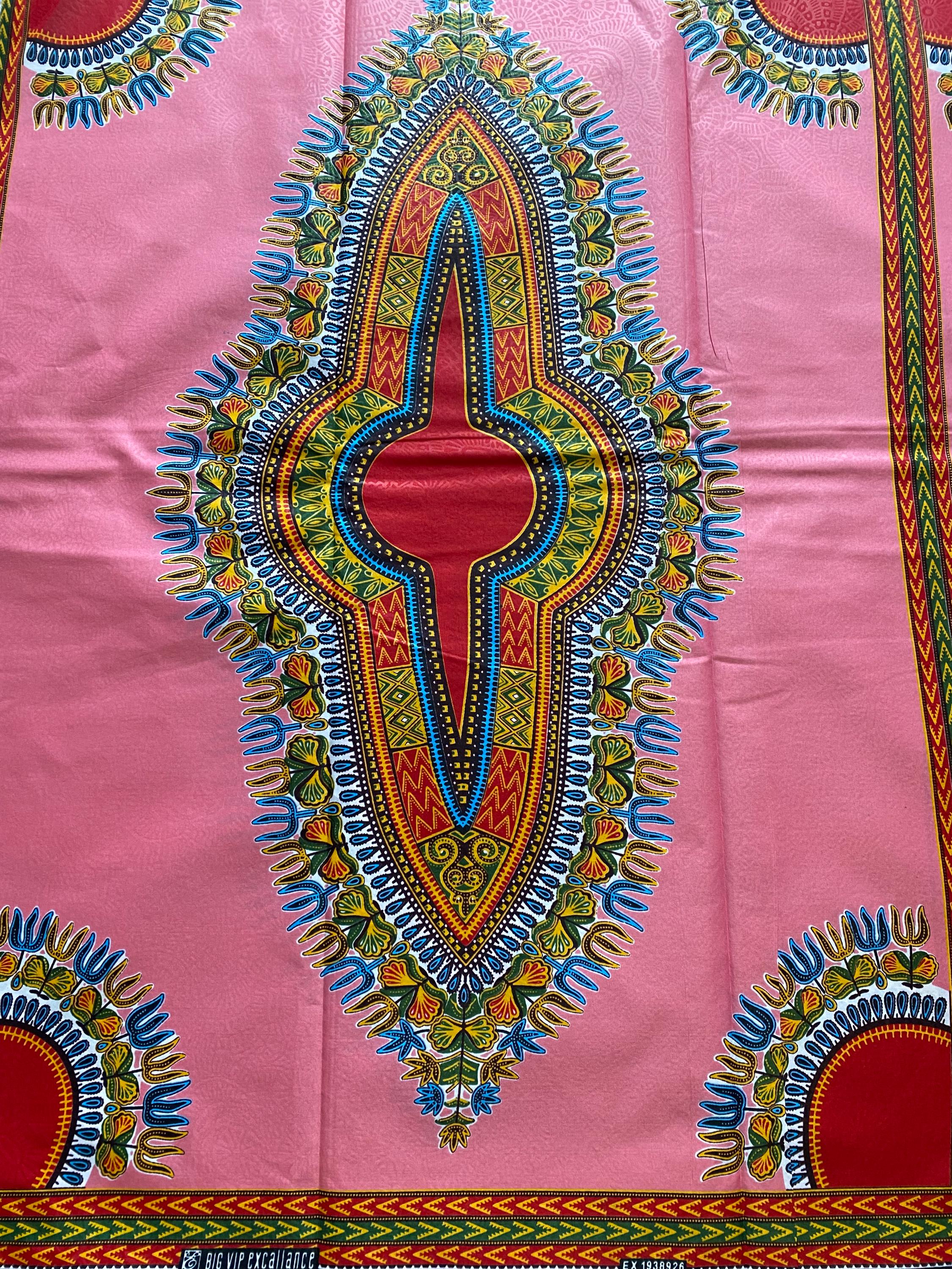 Dashiki Angelina African Wax Print Cotton Fabric - 6 Yards