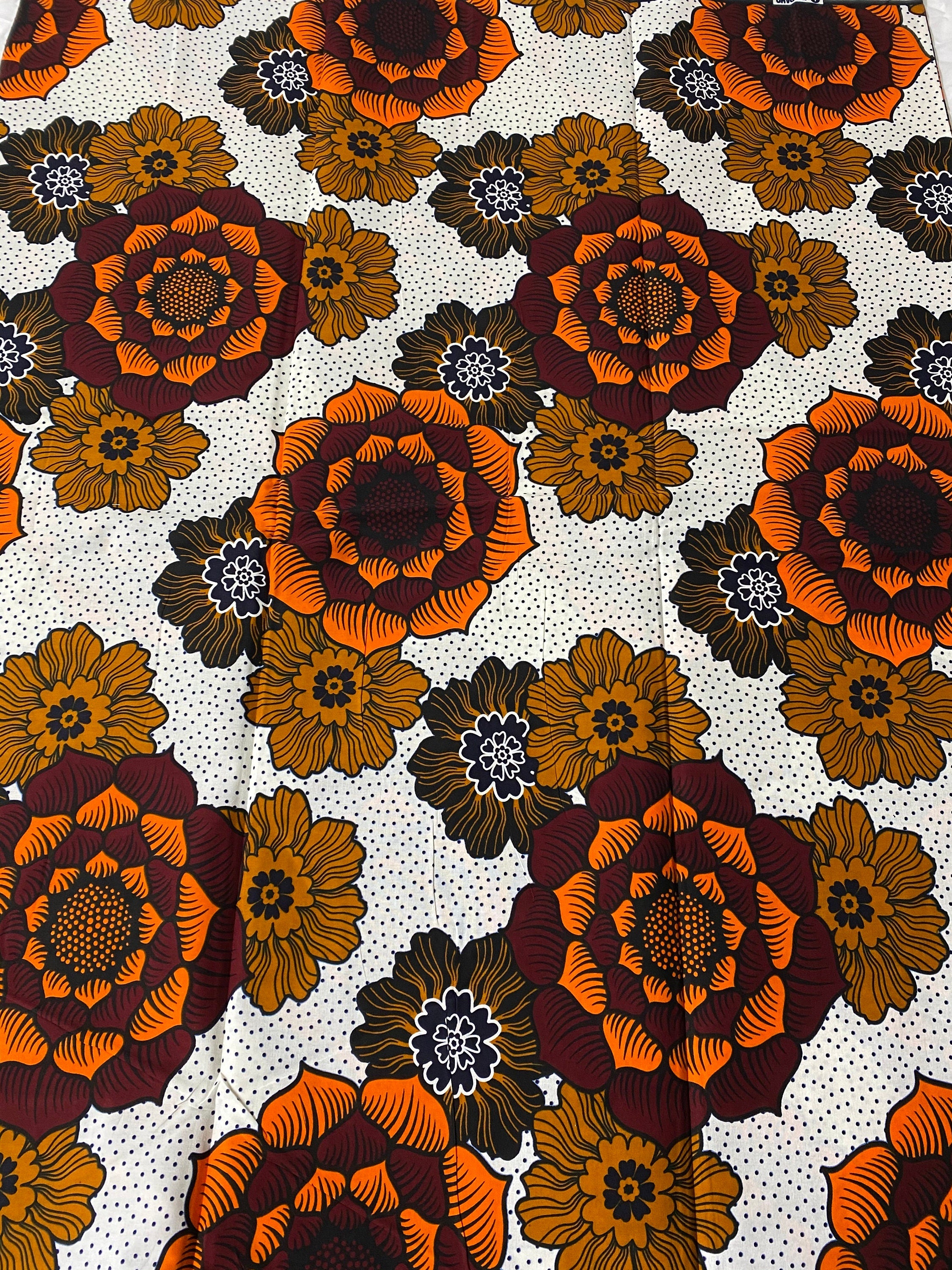 6 Yards 100% Cotton Ankara Wax Print Fabric African Print for Dressmaking, Quilting & Home Décor