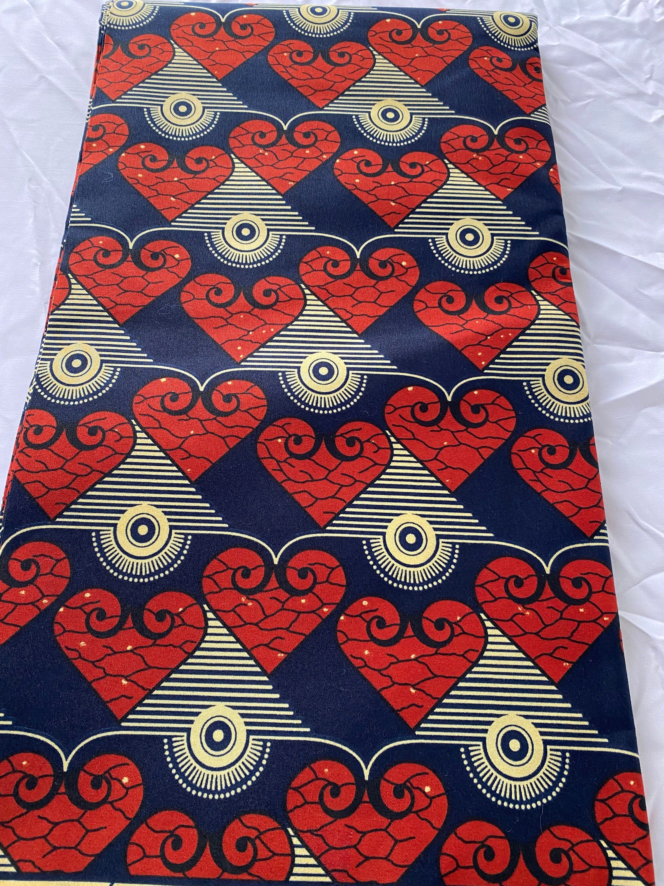 Polycotton African Fabric 6 Yards Soft Ankara Wax Print Material