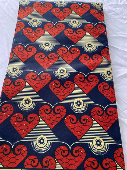 Polycotton African Fabric 6 Yards Soft Ankara Wax Print Material