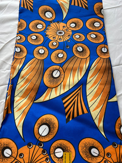 Polycotton African Fabric 6 Yards Soft Ankara Wax Print Material