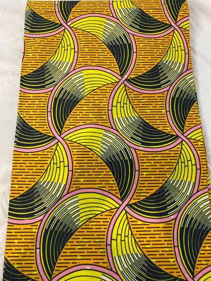 Polycotton African Fabric 6 Yards Soft Ankara Wax Print Material