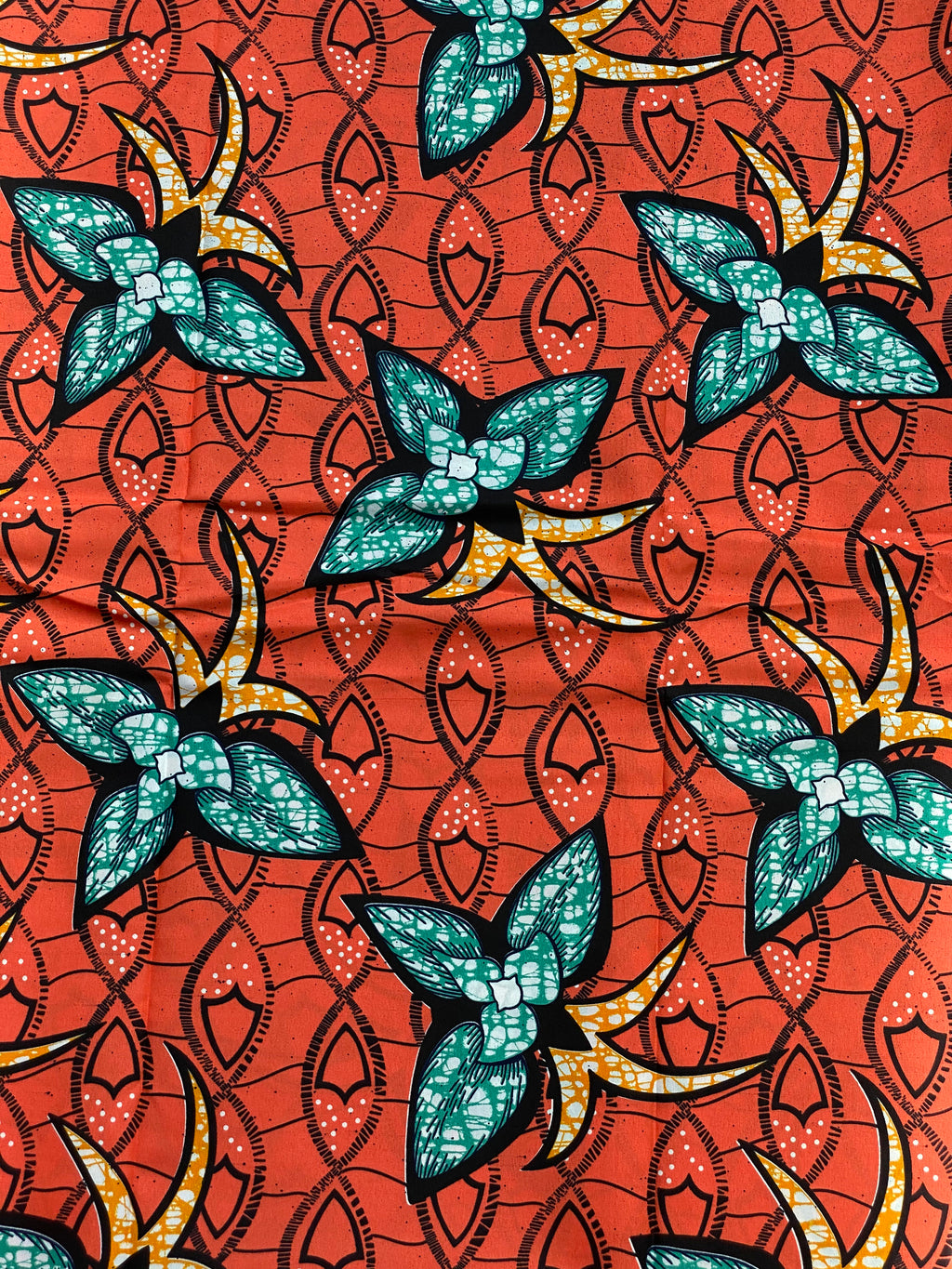 Polycotton African Fabric 6 Yards Soft Ankara Wax Print Material