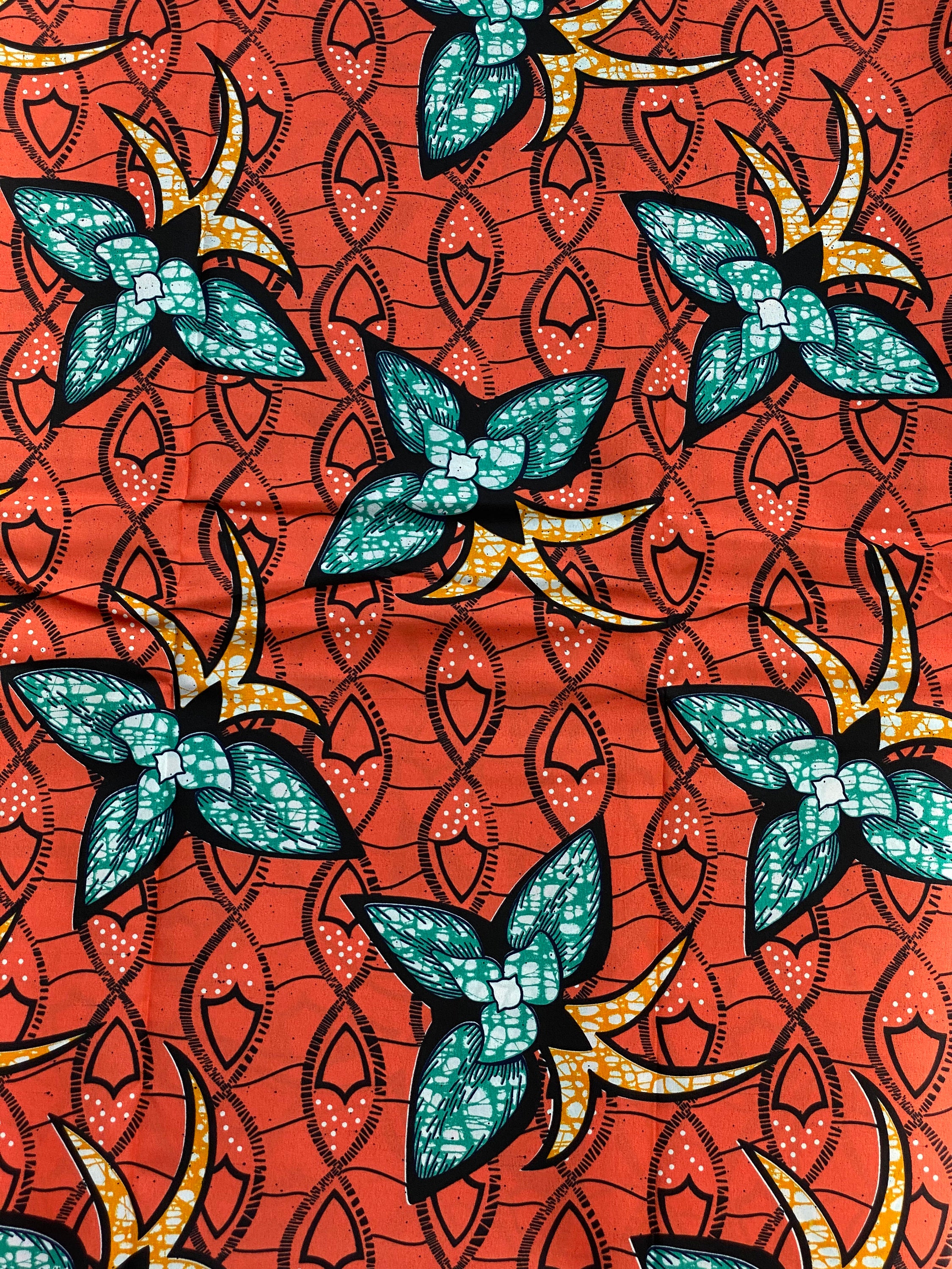 Polycotton African Fabric 6 Yards Soft Ankara Wax Print Material