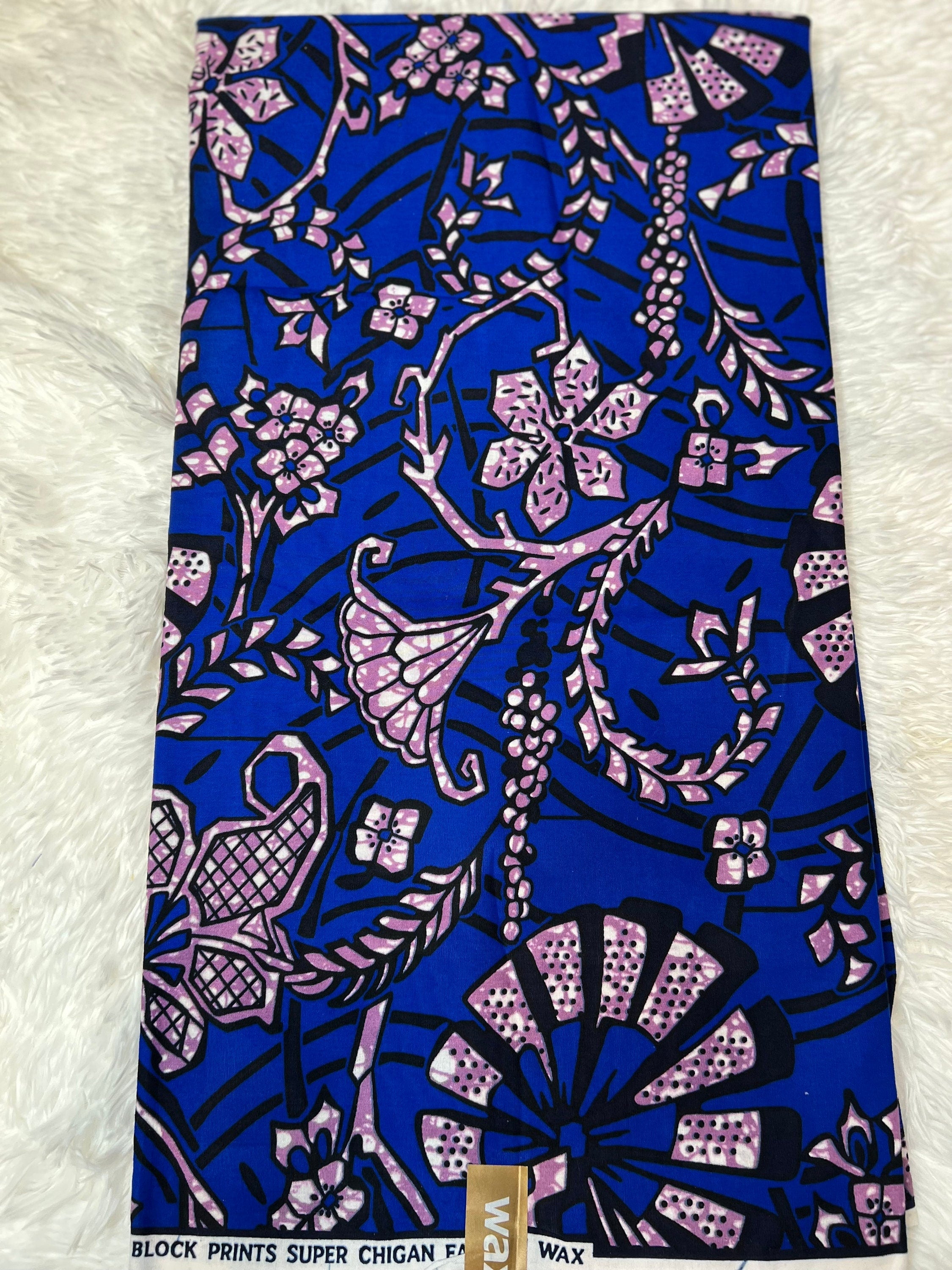 6 Yards 100% Cotton Ankara Wax Print Fabric African Print for Dressmaking, Quilting & Home Décor
