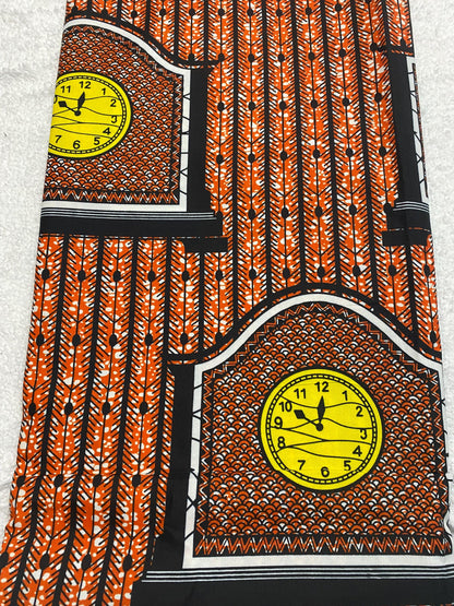 Polycotton African Fabric 6 Yards Soft Ankara Wax Print Material