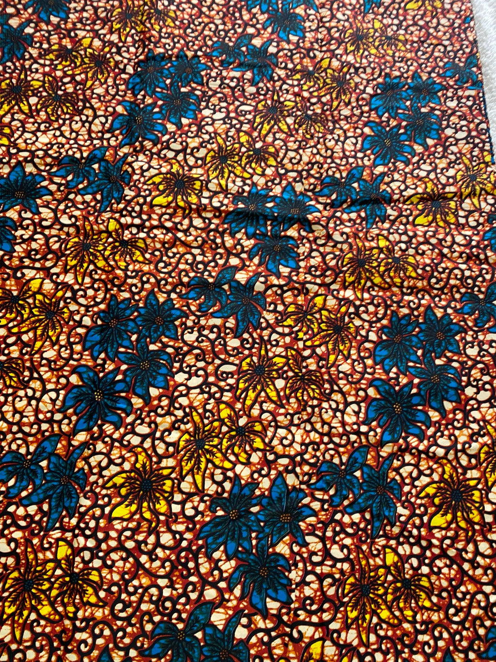 Polycotton African Fabric 6 Yards Soft Ankara Wax Print Material