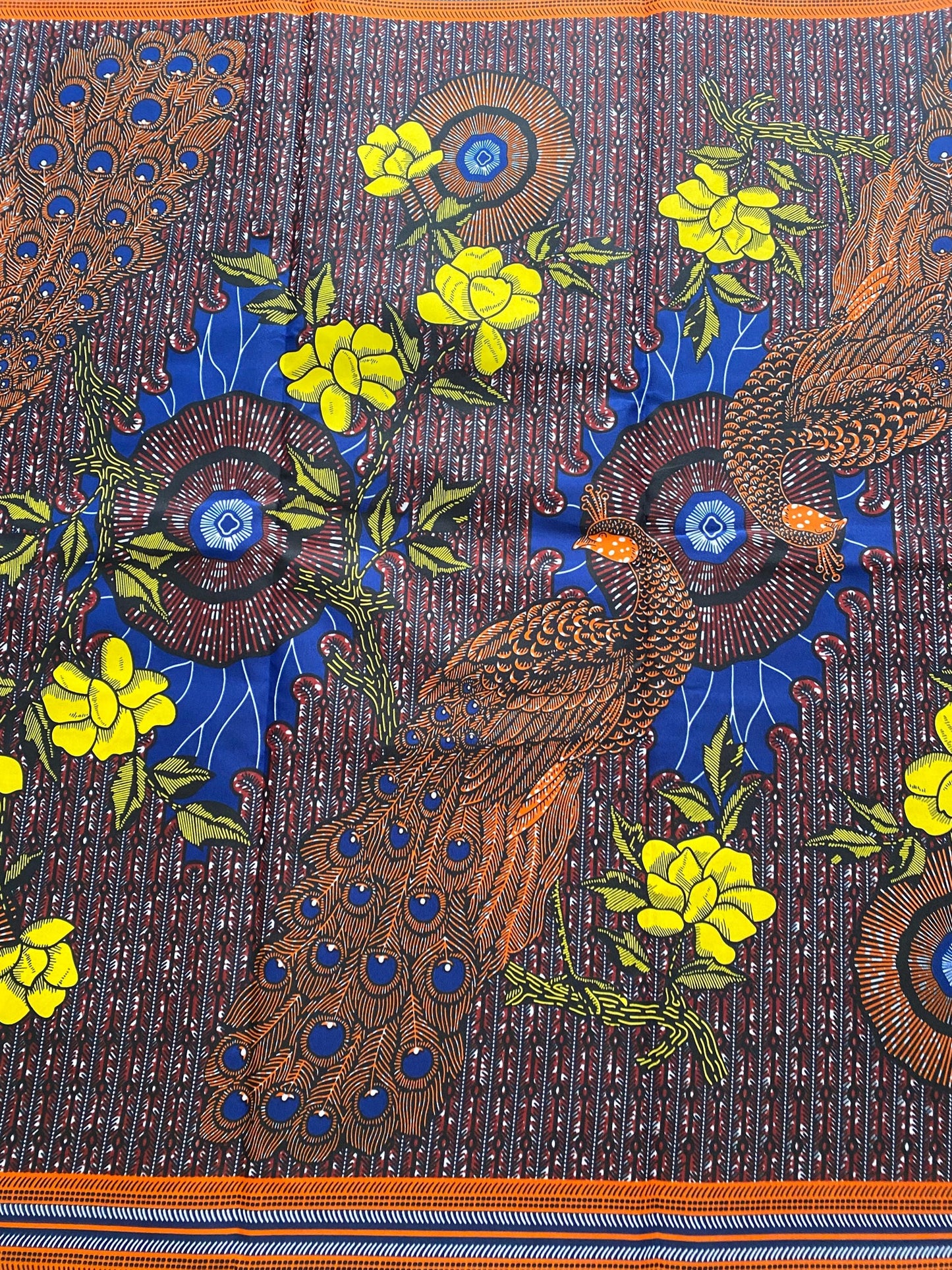 Polycotton African Fabric 6 Yards Soft Ankara Wax Print Material