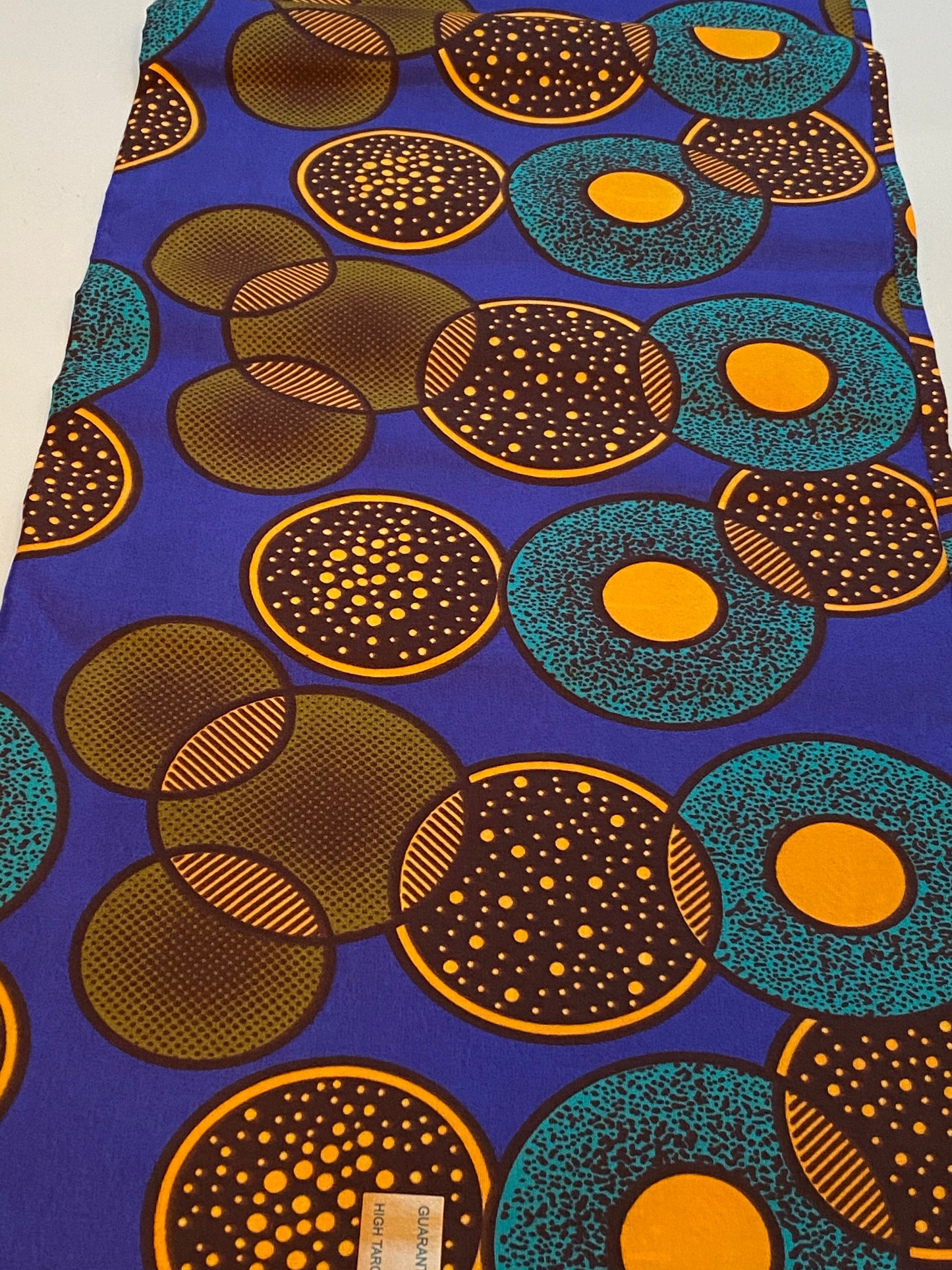 Polycotton African Fabric 6 Yards Soft Ankara Wax Print Material