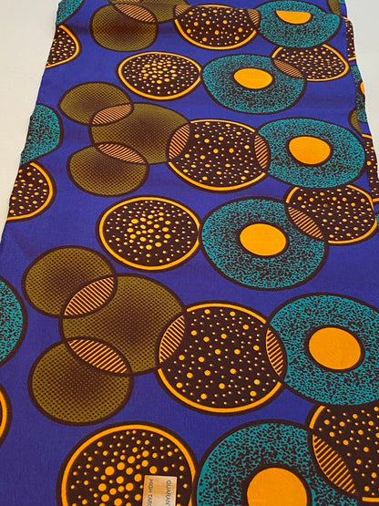 Polycotton African Fabric 6 Yards Soft Ankara Wax Print Material