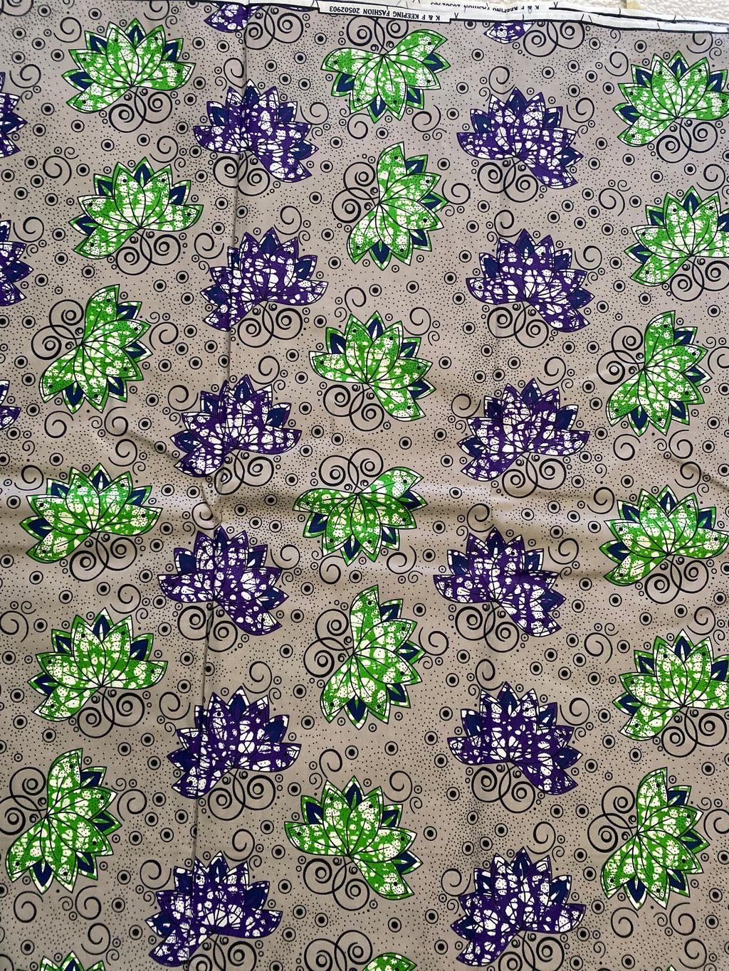 Polycotton African Fabric 6 Yards Soft Ankara Wax Print Material