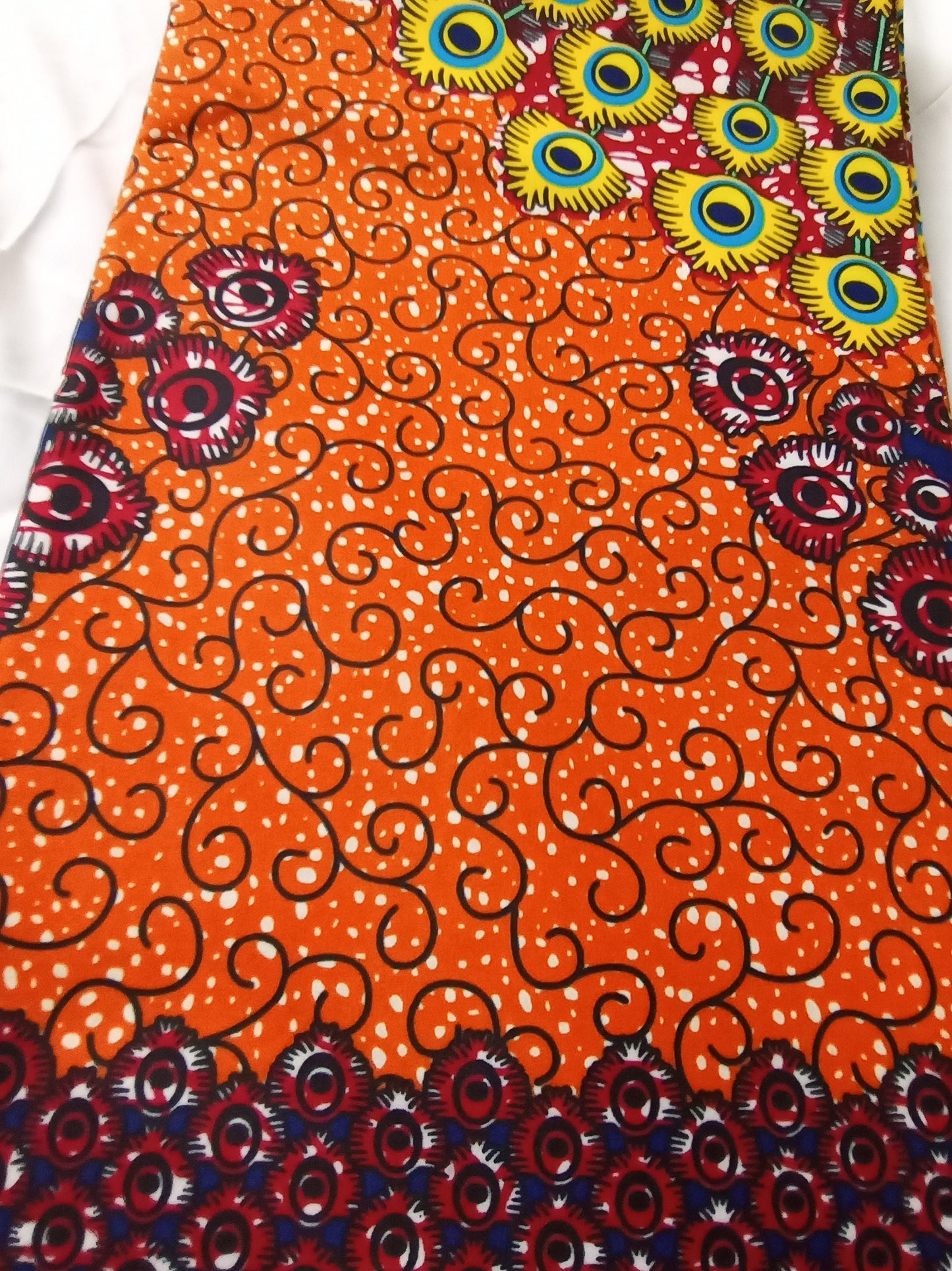 Polycotton African Fabric 6 Yards Soft Ankara Wax Print Material
