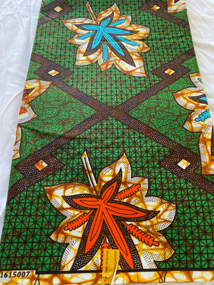 Polycotton African Fabric 6 Yards Soft Ankara Wax Print Material