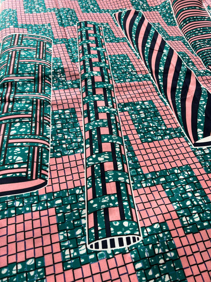 Polycotton African Fabric 6 Yards Soft Ankara Wax Print Material