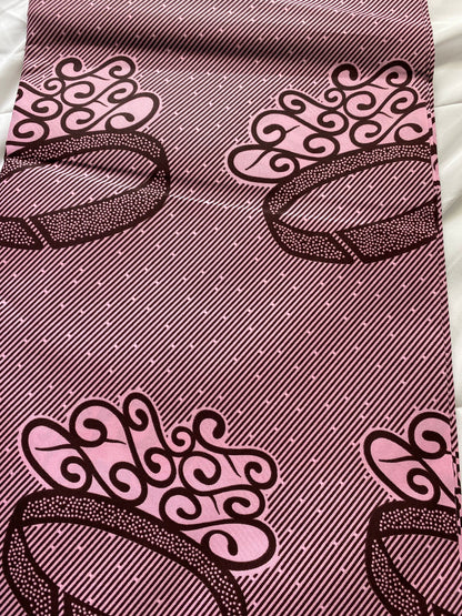 Polycotton African Fabric 6 Yards Soft Ankara Wax Print Material