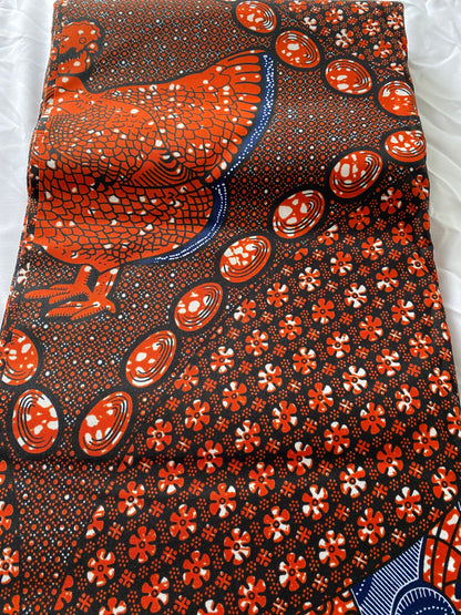 Polycotton African Fabric 6 Yards Soft Ankara Wax Print Material