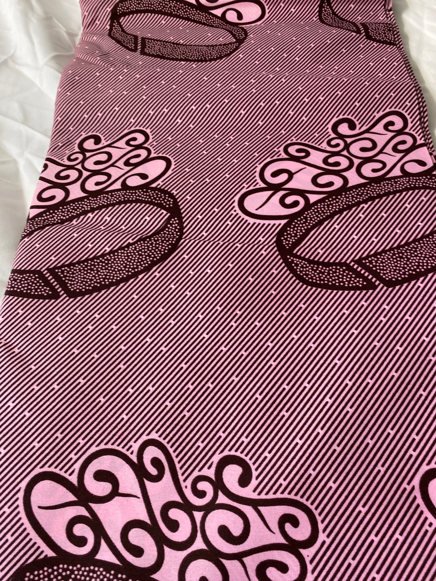 Polycotton African Fabric 6 Yards Soft Ankara Wax Print Material