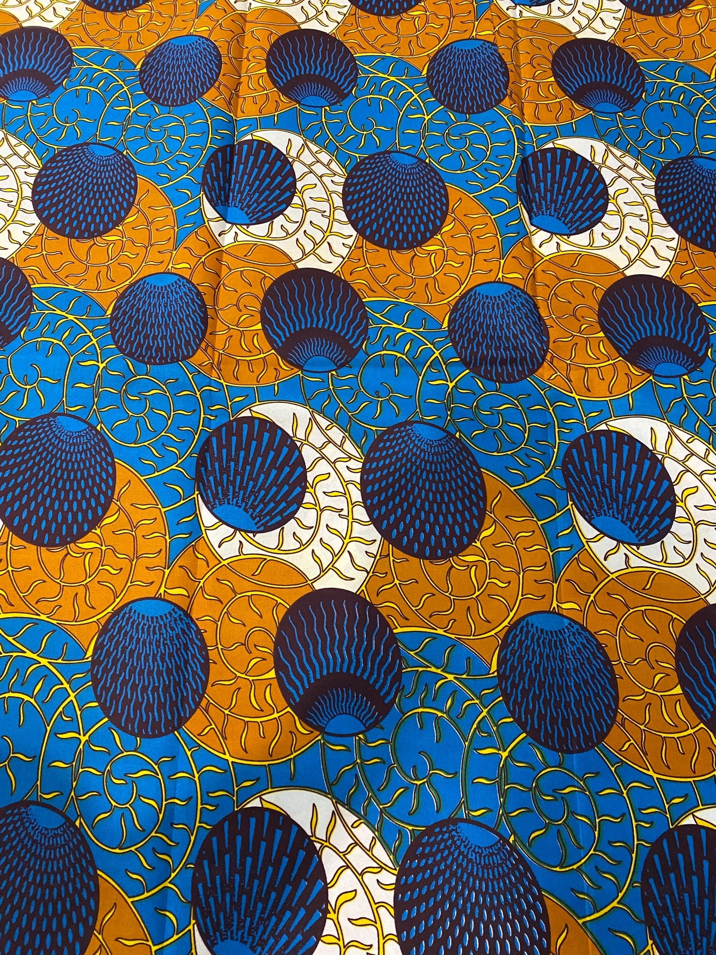 Polycotton African Fabric 6 Yards Soft Ankara Wax Print Material