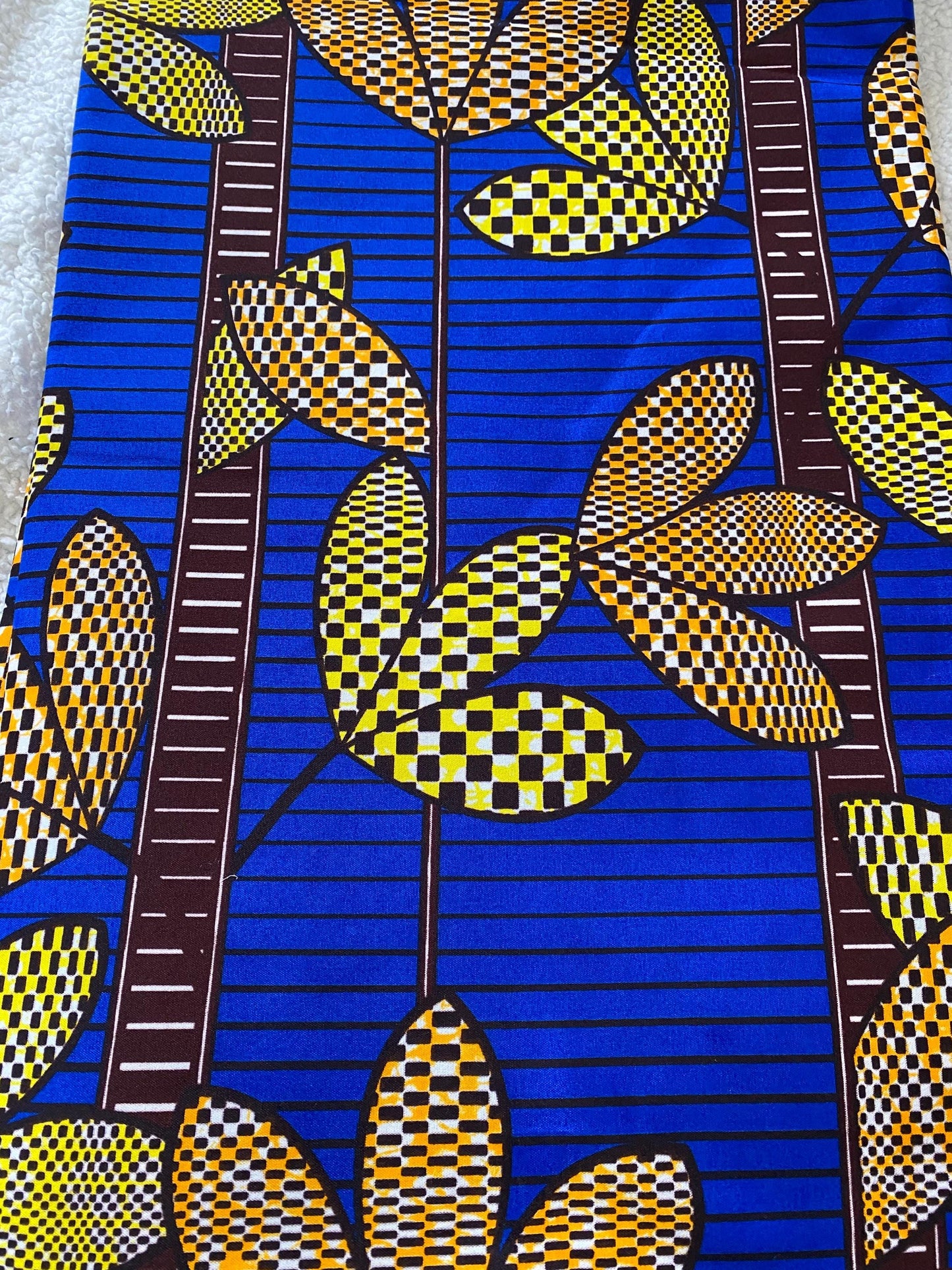 Polycotton African Fabric 6 Yards Soft Ankara Wax Print Material