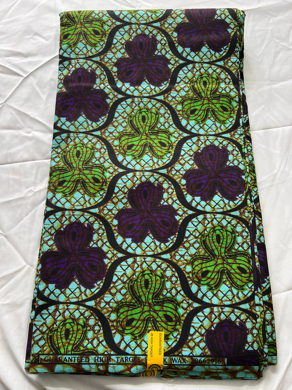 Polycotton African Fabric 6 Yards Soft Ankara Wax Print Material