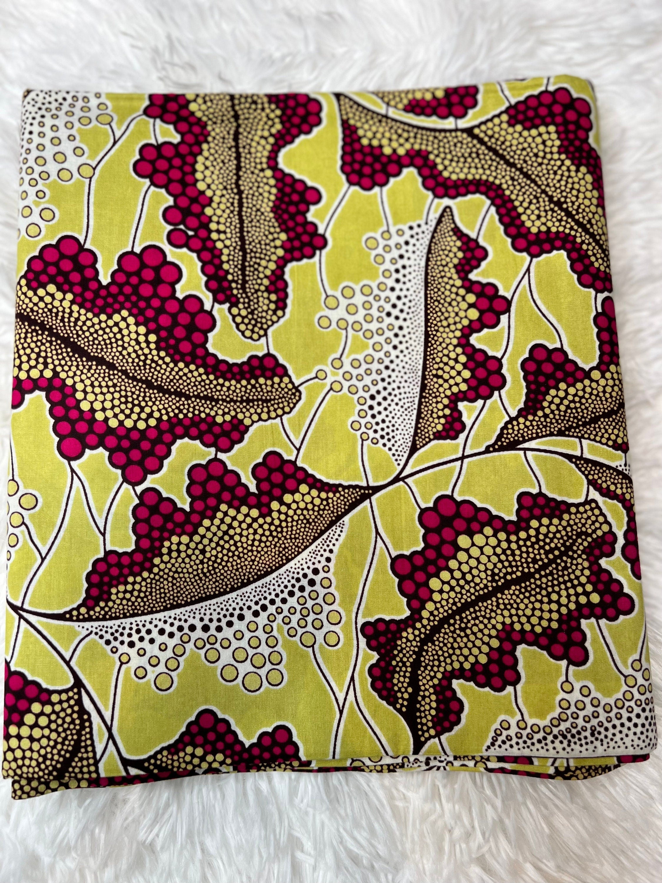 6 Yards 100% Cotton Ankara Wax Print Fabric African Print for Dressmaking, Quilting & Home Décor