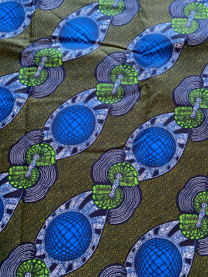 Polycotton African Fabric 6 Yards Soft Ankara Wax Print Material