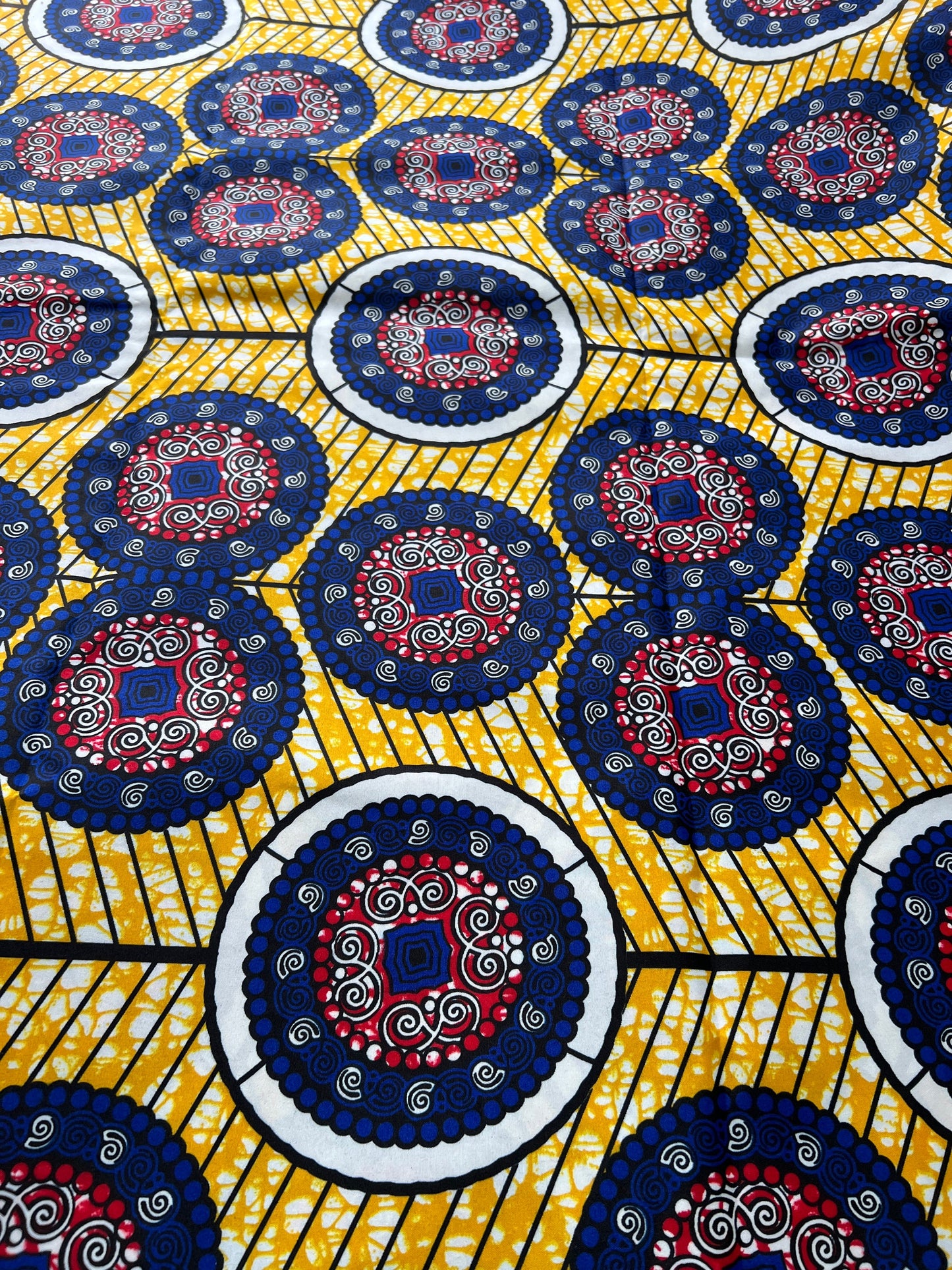 Polycotton African Fabric 6 Yards Soft Ankara Wax Print Material