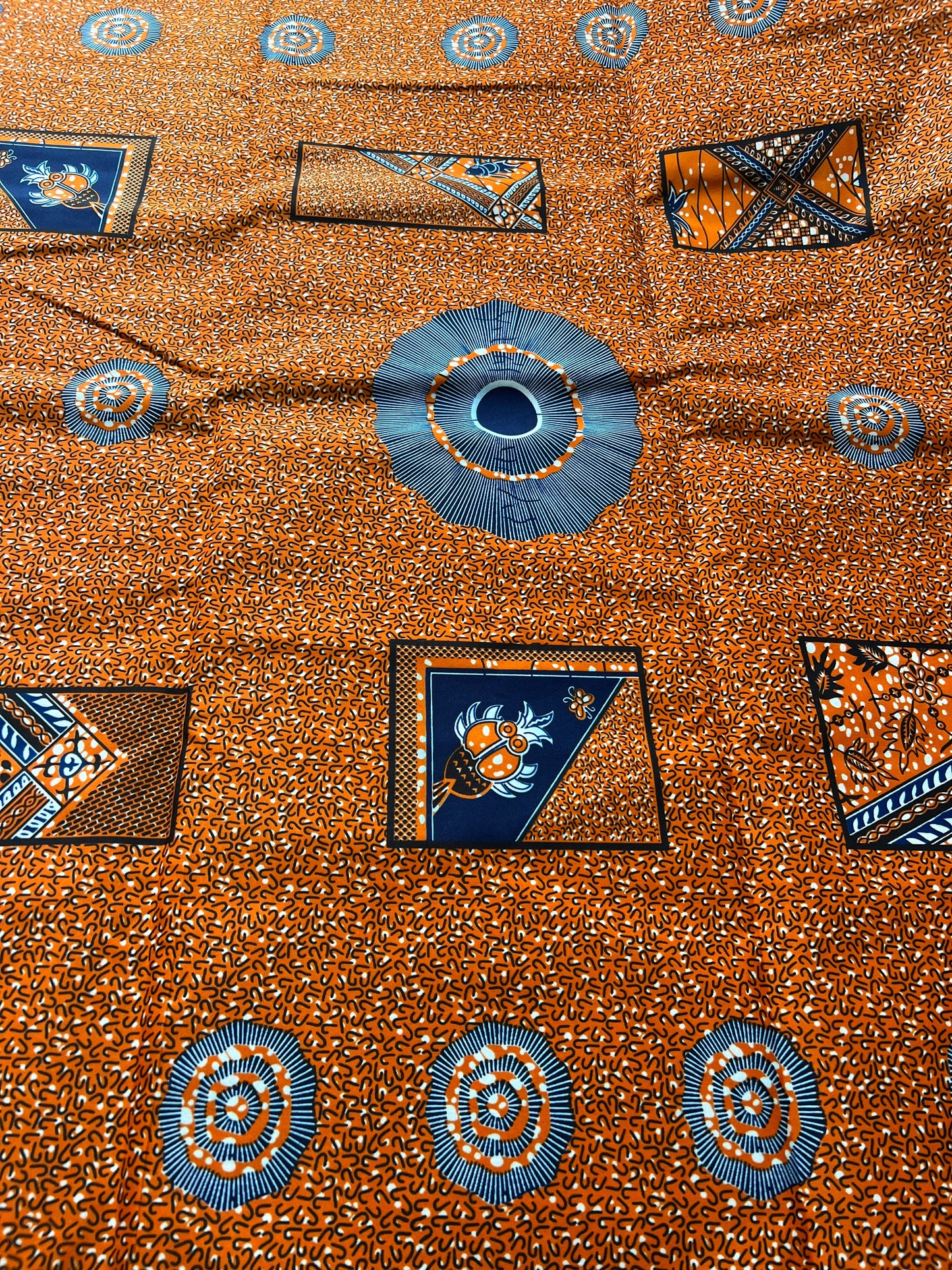 Polycotton African Fabric 6 Yards Soft Ankara Wax Print Material