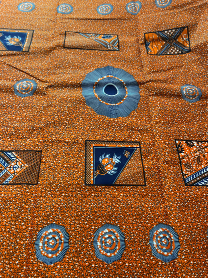 Polycotton African Fabric 6 Yards Soft Ankara Wax Print Material