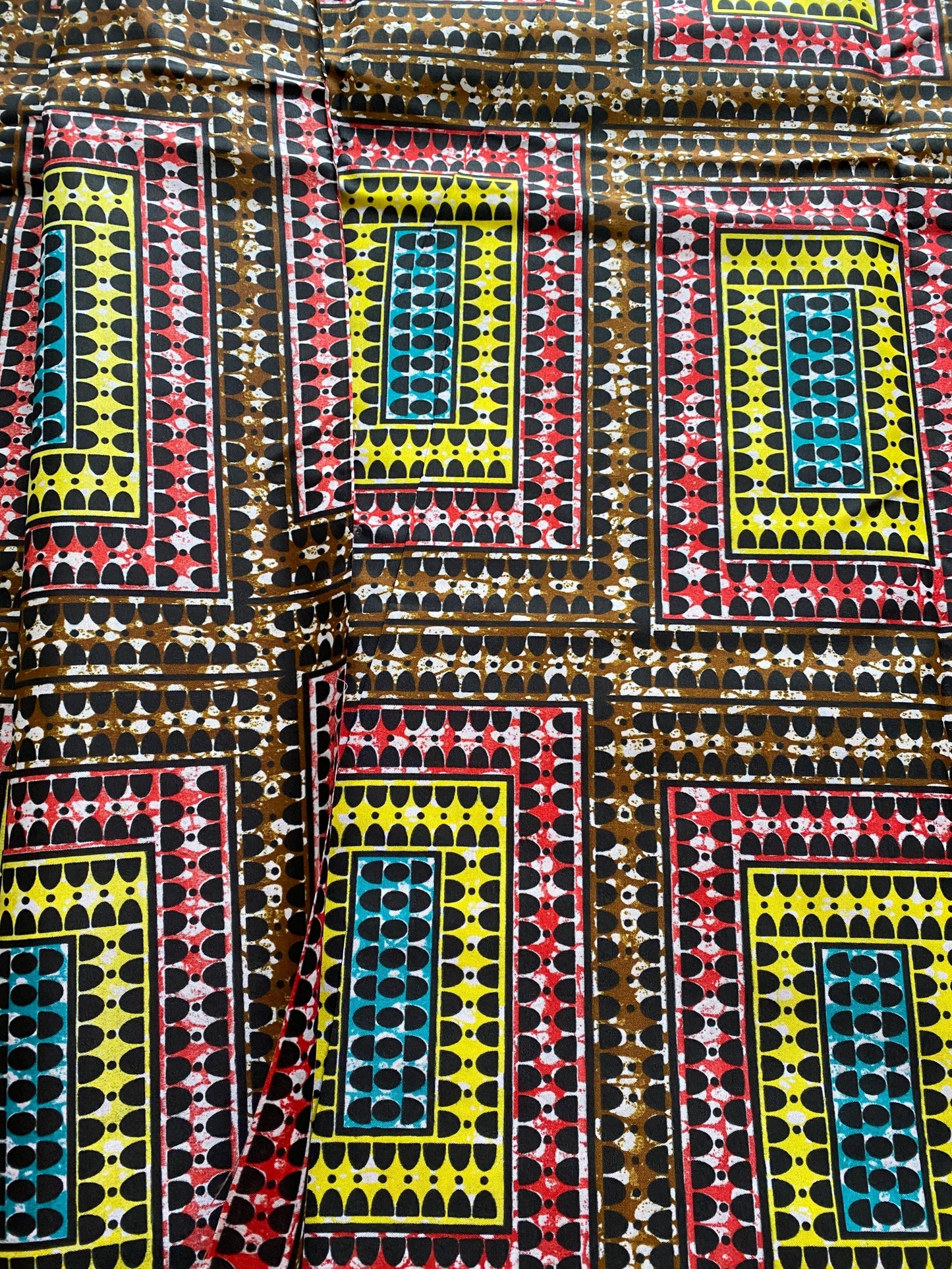 Polycotton African Fabric 6 Yards Soft Ankara Wax Print Material